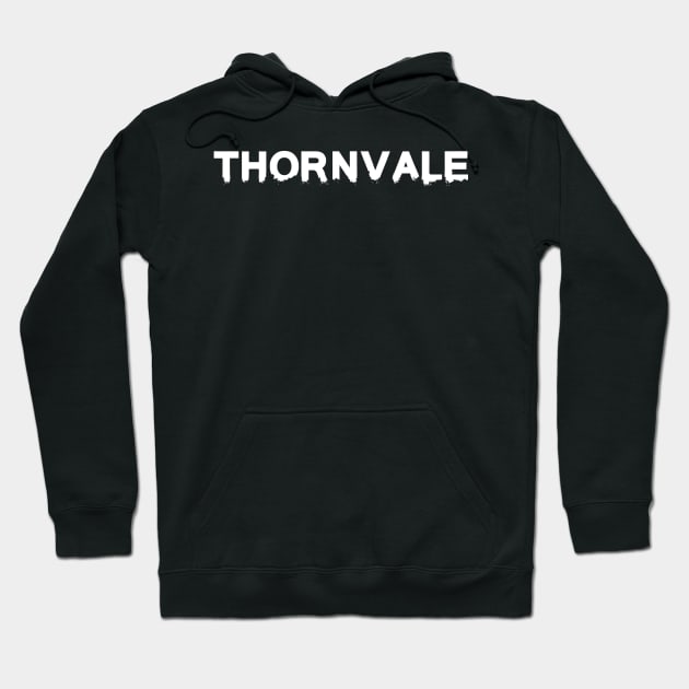 Thornvale Word White Hoodie by Thornvale Store